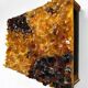 Vintage glass wall lamp 'Glowing amber'