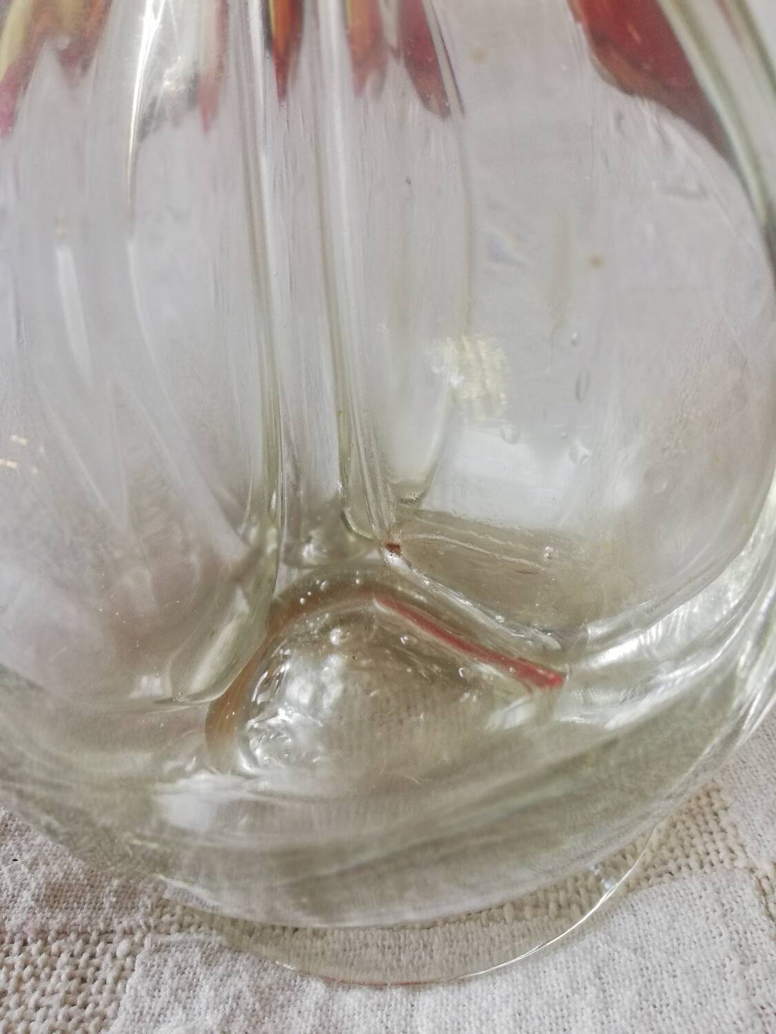 Vintage carafe with 4 compartments for liqueurs