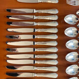 Christofle ribbons, 61-piece flatware set, excellent condition