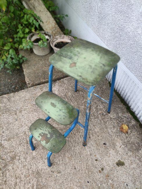 Stepladder three steps vintage