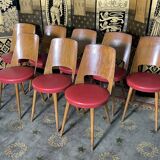 Suite of 8 baumann bistro chairs model Mondor