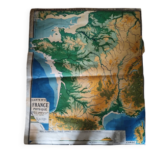 Carte france physique