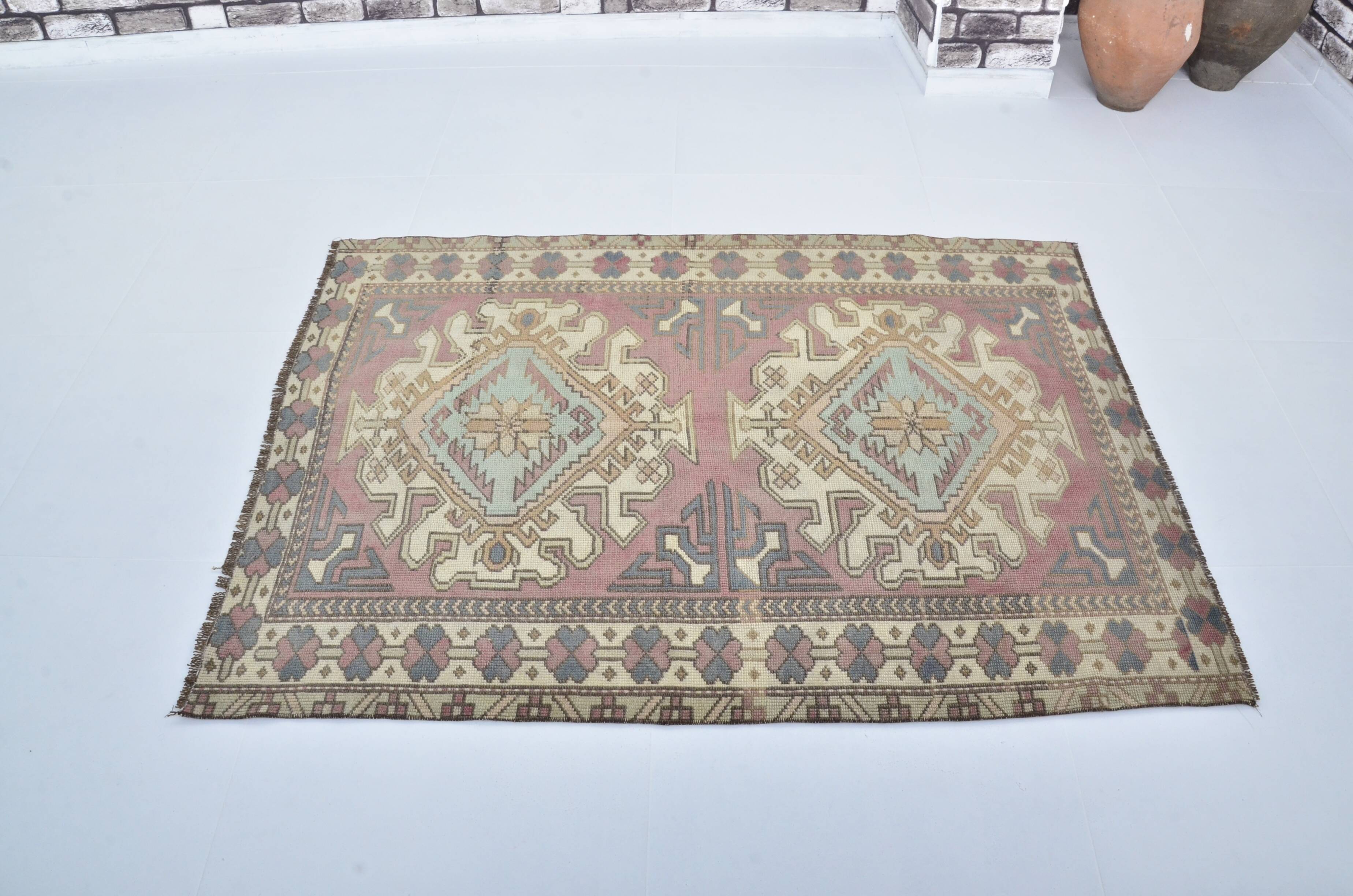 Oushak Vintage Handknotted Wool Rug sku 3438
