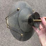 Arlus Lunel 1950 chandelier in perforated metal