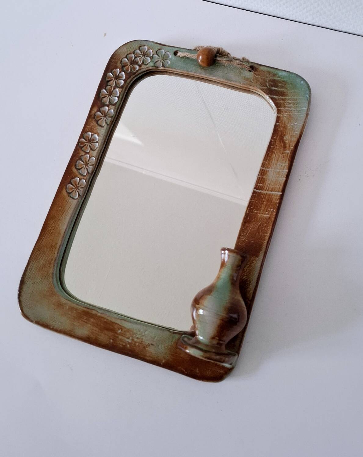 Miroir céramique 70's