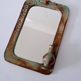 70s ceramic mirror