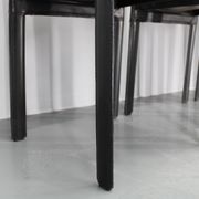 1980s Set of Four Dining Chairs in Leather in Matteo Grassi Style, Italy