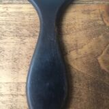 Beveled wooden hand mirror 12x30cm