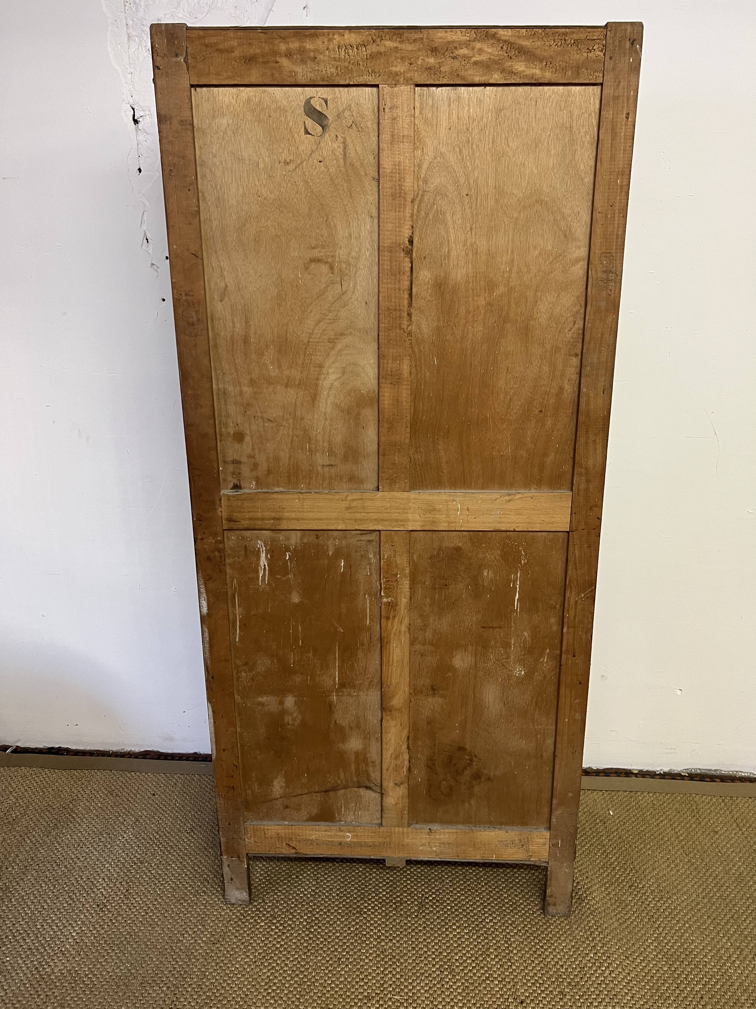 Old glazed Parisian wardrobe