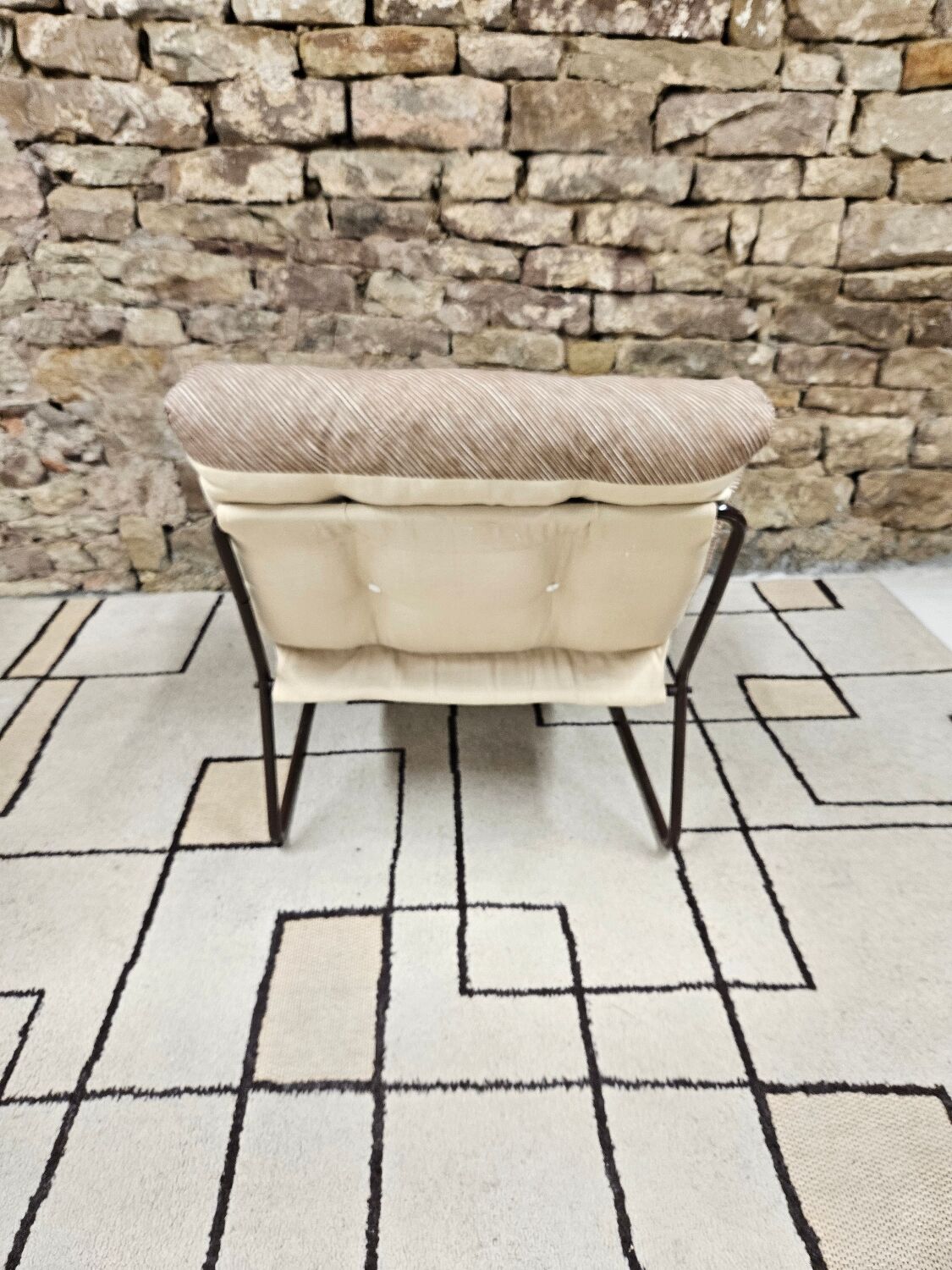 Vintage tubular armchair 1970s