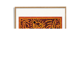 Keith Haring. Numbered colour silkscreen. 1990s.