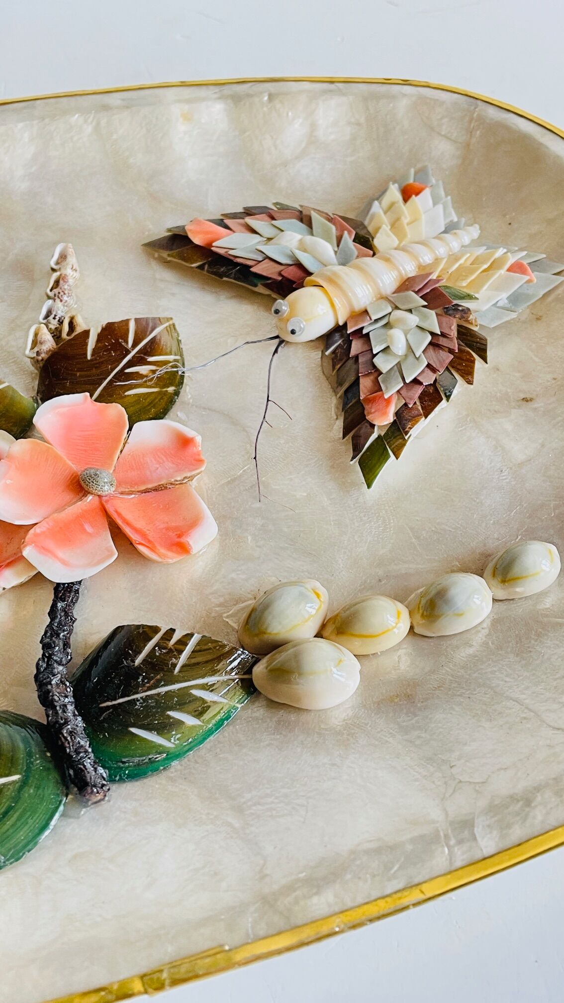 Decorative Shells Plateau Vintage