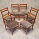 Suite de 6 chaises françaises - orme - ca 1960
