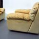 Vintage pair of leather armchairs by Ammannati and Vitelli for Brunati, Italy 1970s.