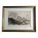 Framed 19th-Century lithograph after David Roberts depicting Petra Acropoli