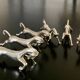 6 horse-shaped metal knife holders