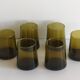 Lot de 6 verres à eau fumés