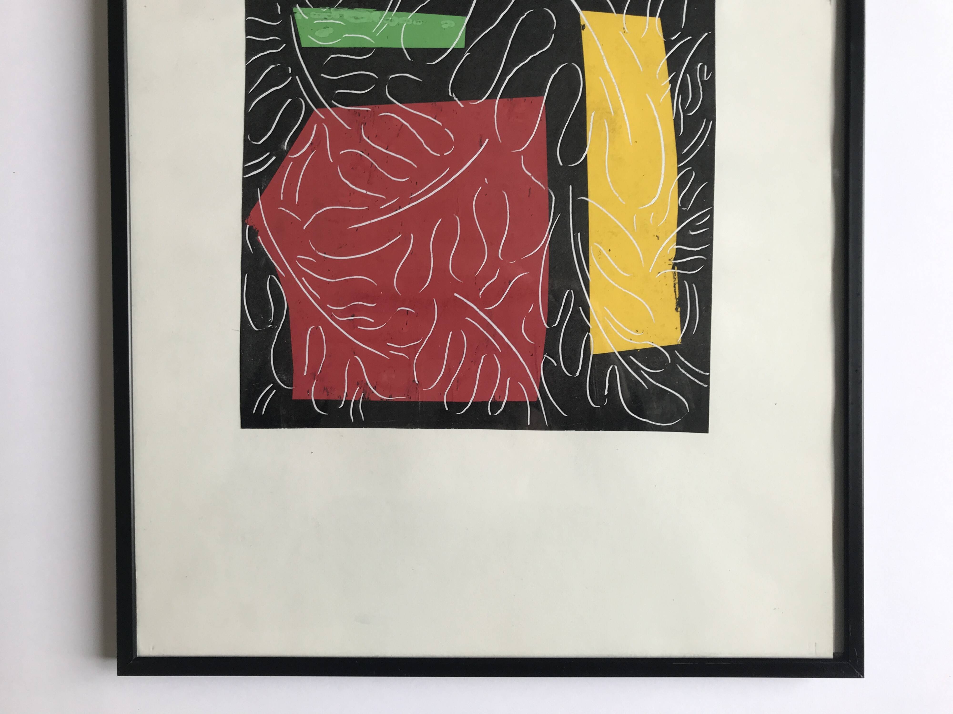 Elie Dayan, Untitled (Vegetal Pattern 1). Mixed media on paper.