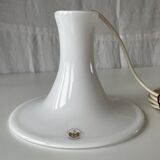 Vintage Scandinavian pendant light "Mandarin" in opaline by Michael Bang for Holmegaard, Denmark 1980s