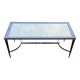 Brass and gold coffee table in the style maison bagues 70s