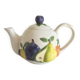English fruit ceramic teapot