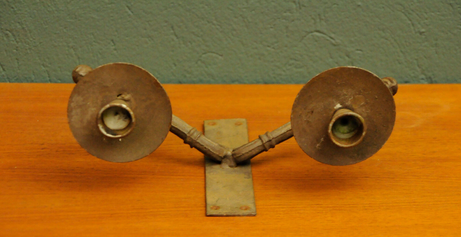 Pre-war bronze candle holder 1920