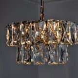 Kinkeldey chandelier, 2 levels crystals, Germany, 1970