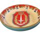 Longwy enamel trinket dish, infantry, 20th century