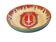 Longwy enamel trinket dish, infantry, 20th century