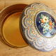 Old metal cookie box floral pattern 40s/50s