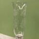 Baccarat crystal bamboo twist candle holder, signed.