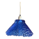 Blue moulded glass suspension