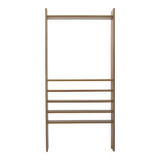Solid elm shelves produced by the Regain group