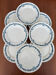 Set of 8 flat plates in Longchamp ironstone model Denise.
