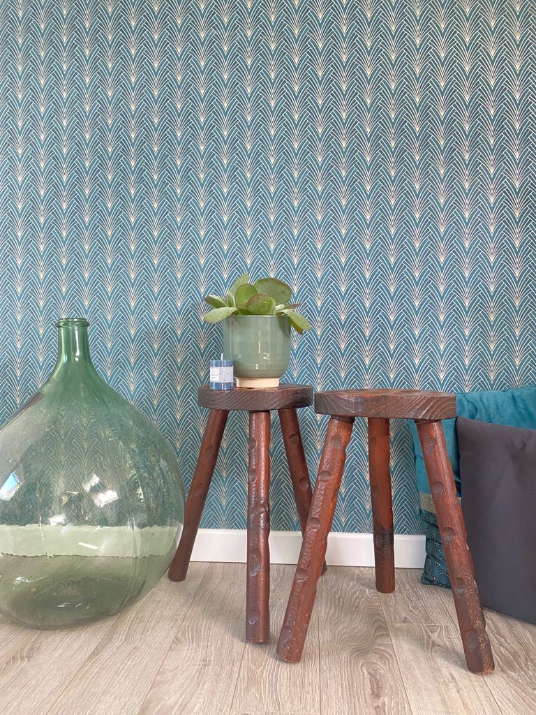 Pair of tripod stools