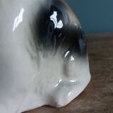 Dog signed Desvres Gabriel Fourmaintraux early 20th century