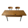 Vintage double school desk with 2 inkwells.