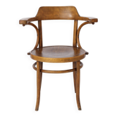 Fauteuil vintage café en bois courbé ca. 1950