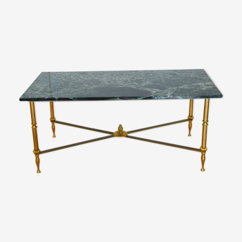 Table basse marbre vert années 60