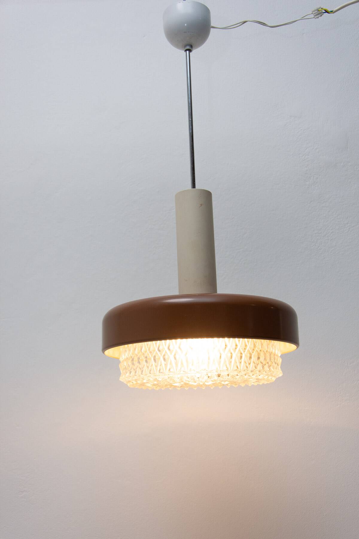 Mid century hanging lamp, Czechoslovakia, 1970´s