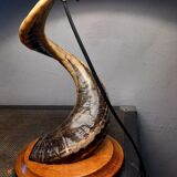 Brutalist Ram's Horn Living Room Lamp 1970