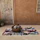 Colorful Boucherouite Berber rug - 68 x 183 cm