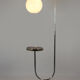 Bauhaus art deco floor lamp in chrome, 1940s