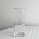Vase en verre transparent, design classique