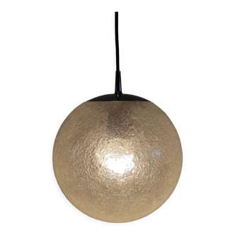 Suspension ball glass bubbled Peill and Putzler years 60 70 vintage