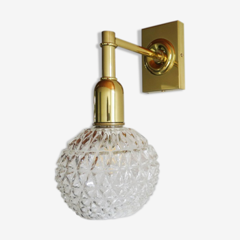 Wall lamp molded glass globe