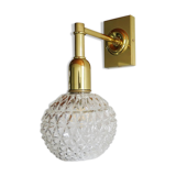 Wall lamp molded glass globe