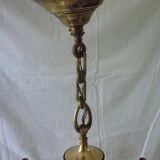 Lustre Empire en bronze et laiton doré