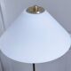 Articulated reading floor lamp in gold metal from the 90s