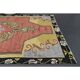 Vintage Turkish Oushak handmade wool cotton pink area rug 172x310